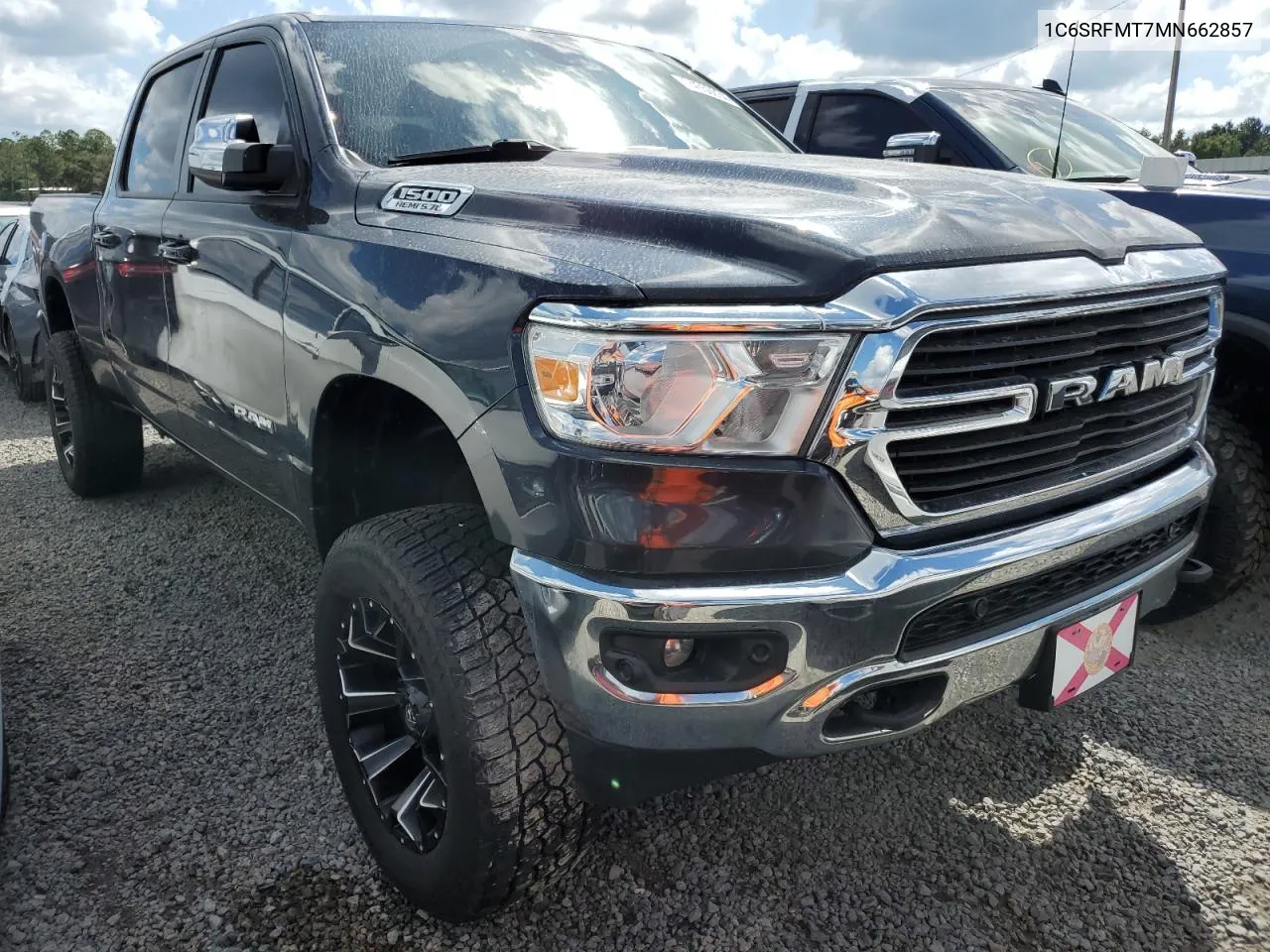 2021 Ram 1500 Big Horn/Lone Star VIN: 1C6SRFMT7MN662857 Lot: 74050634