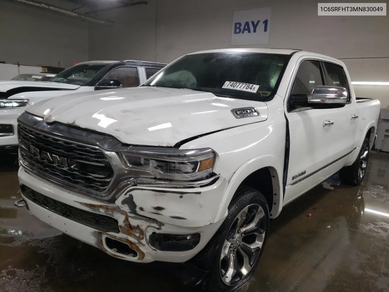 2021 Ram 1500 Limited VIN: 1C6SRFHT3MN830049 Lot: 74077784