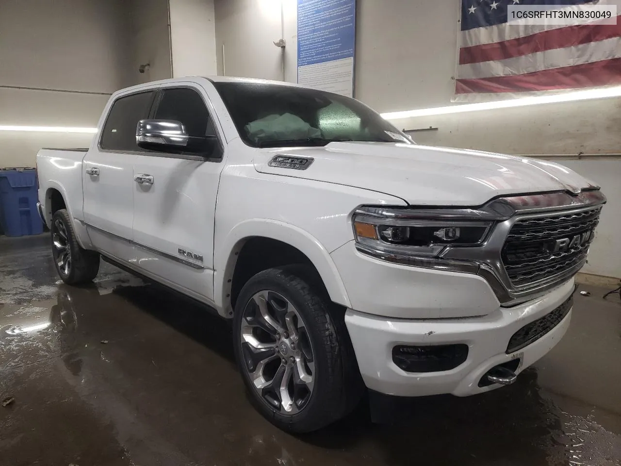 2021 Ram 1500 Limited VIN: 1C6SRFHT3MN830049 Lot: 74077784