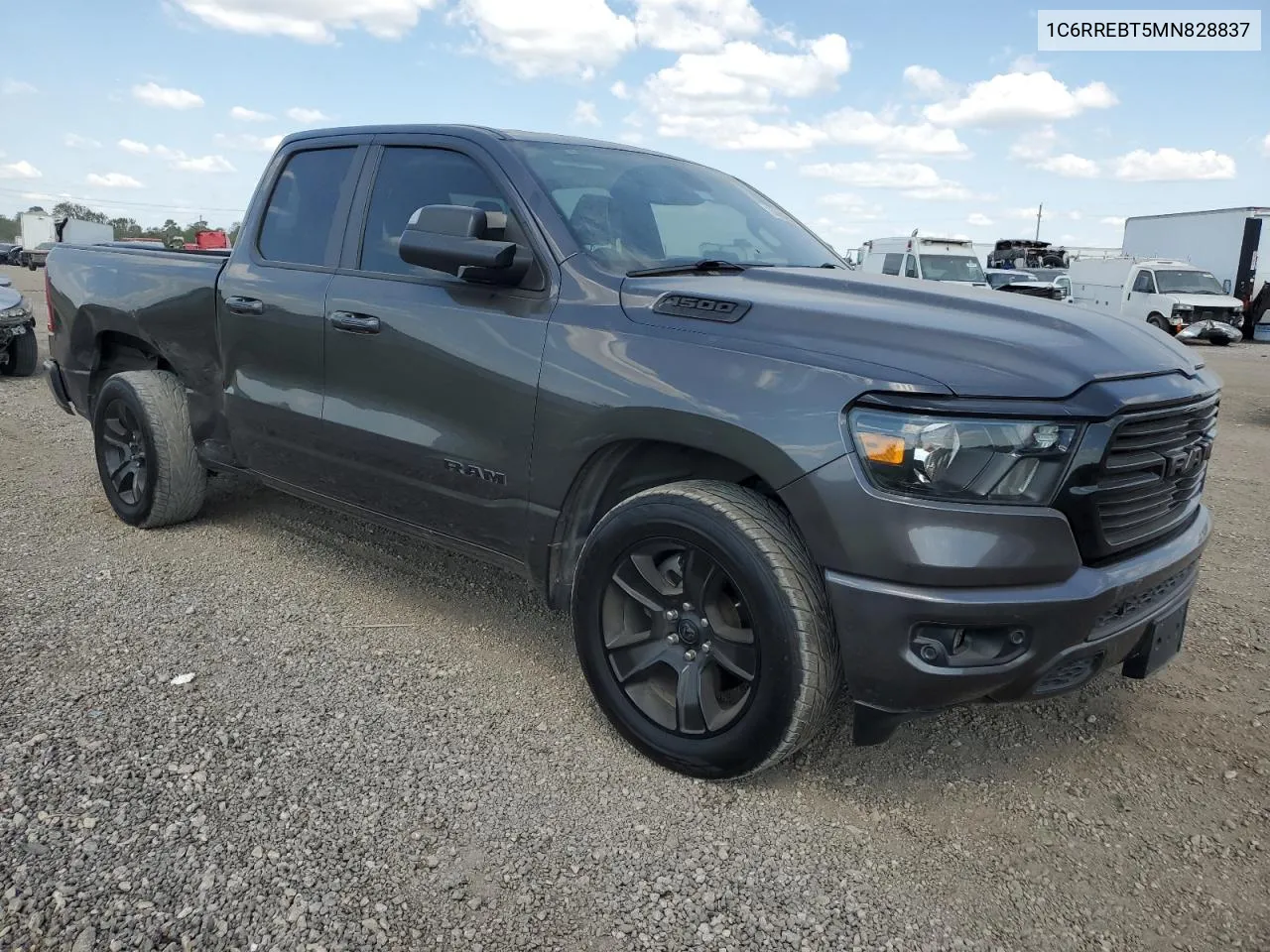 2021 Ram 1500 Big Horn/Lone Star VIN: 1C6RREBT5MN828837 Lot: 74084884