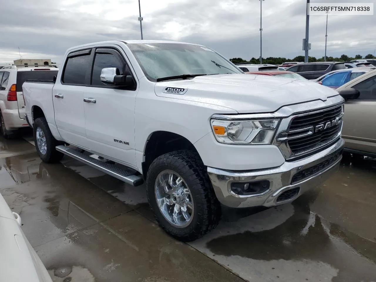 2021 Ram 1500 Big Horn/Lone Star VIN: 1C6SRFFT5MN718338 Lot: 74121784