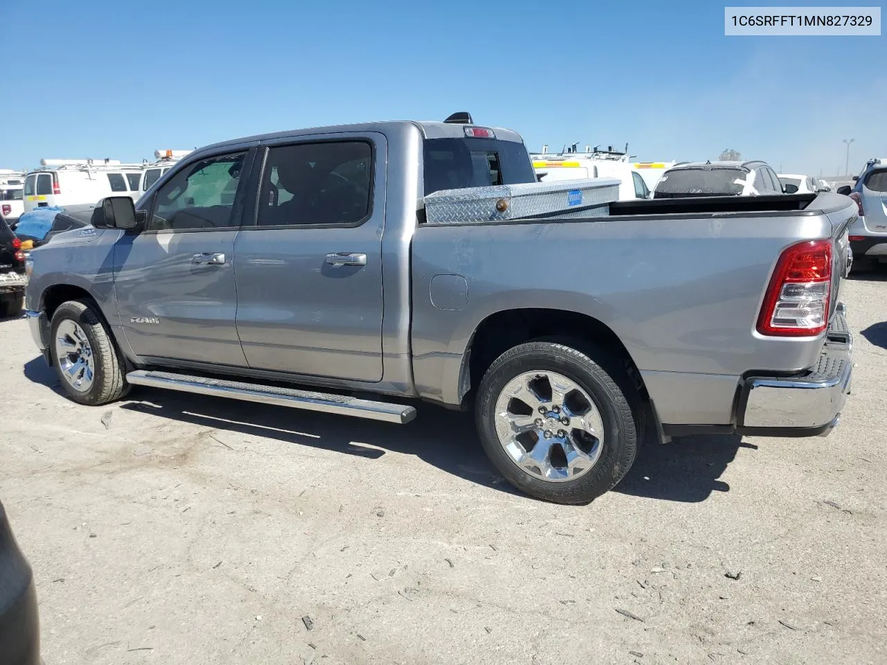 2021 Ram 1500 Big Horn/Lone Star VIN: 1C6SRFFT1MN827329 Lot: 74169634