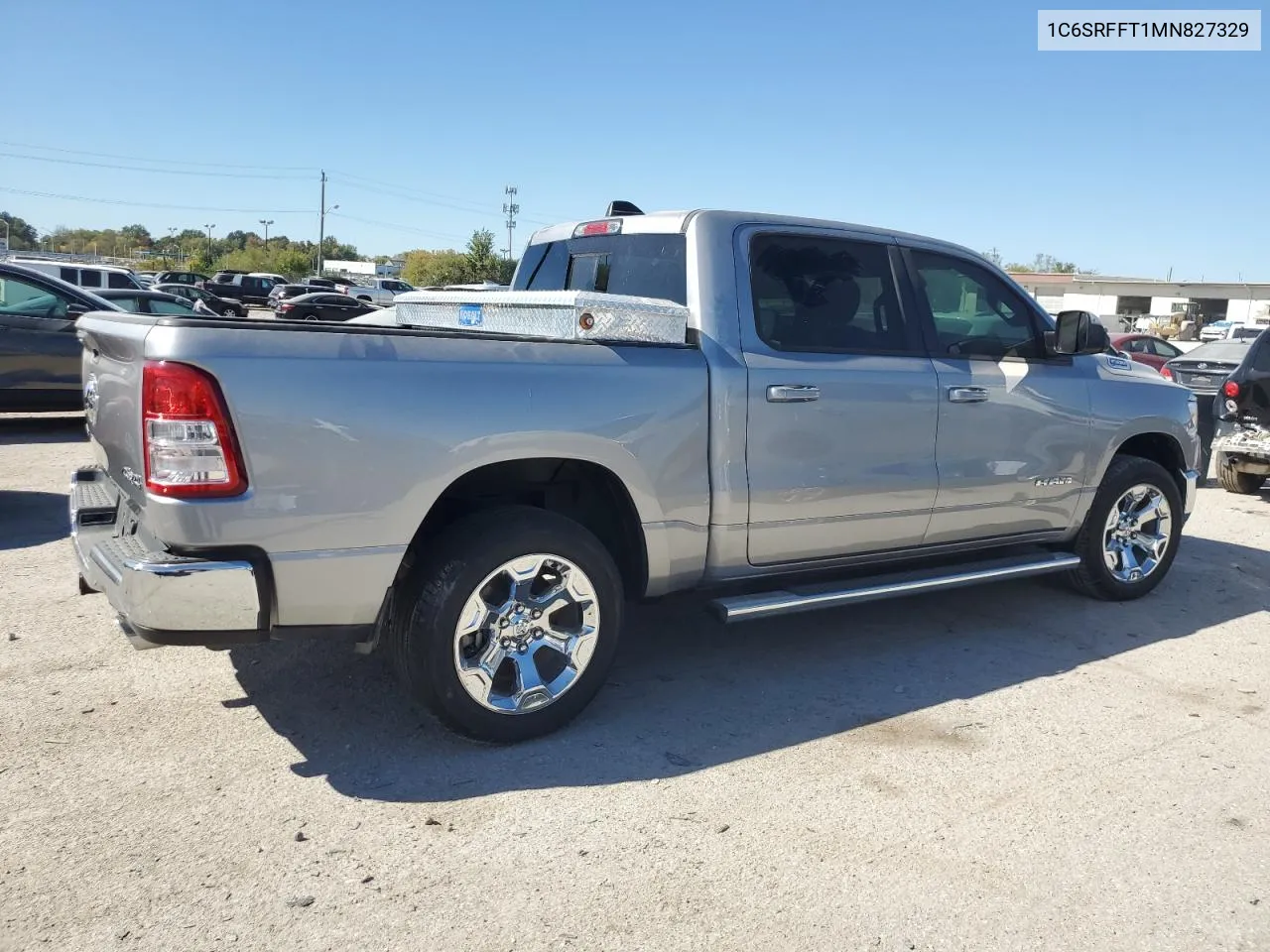 2021 Ram 1500 Big Horn/Lone Star VIN: 1C6SRFFT1MN827329 Lot: 74169634