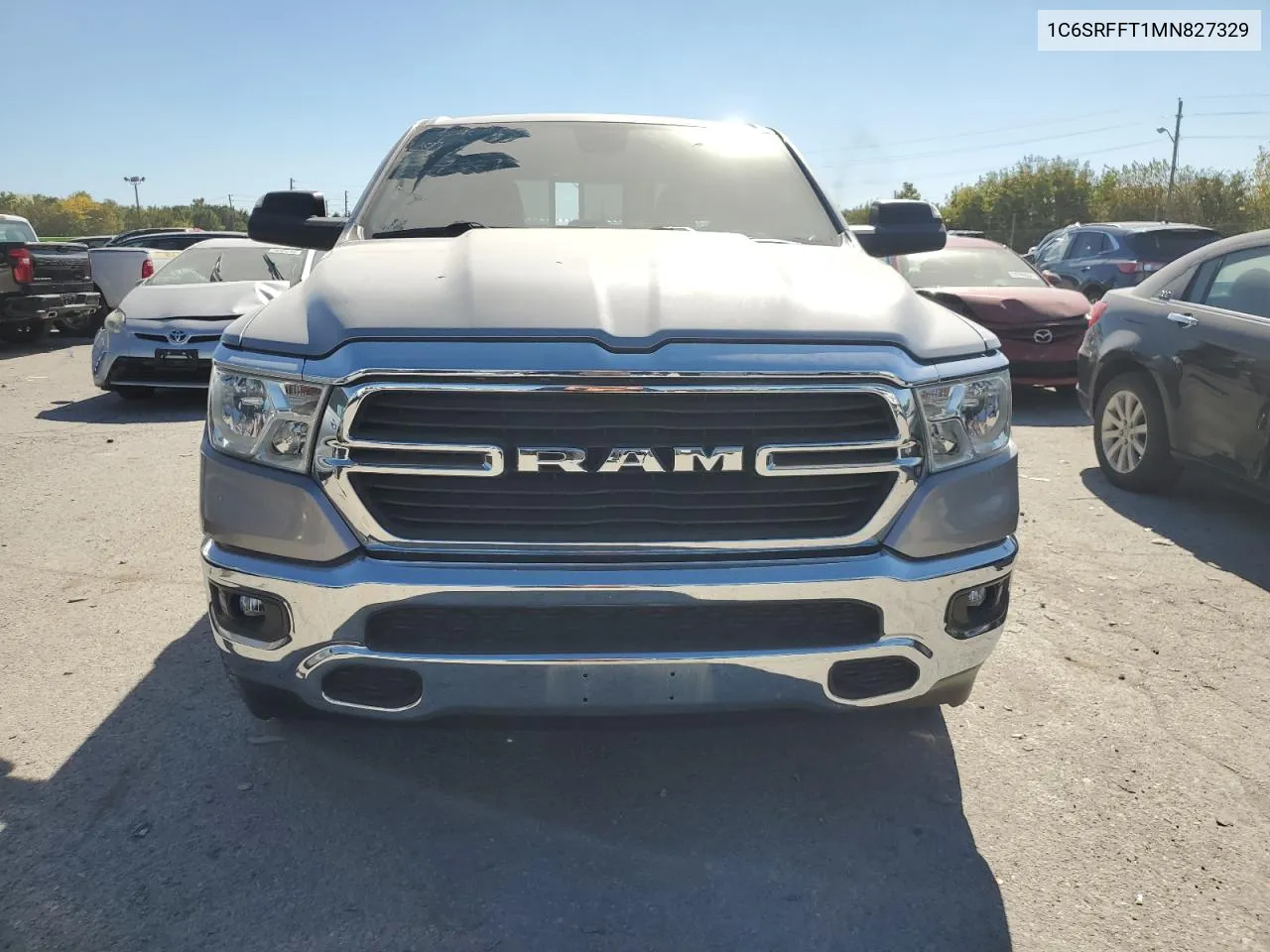 2021 Ram 1500 Big Horn/Lone Star VIN: 1C6SRFFT1MN827329 Lot: 74169634