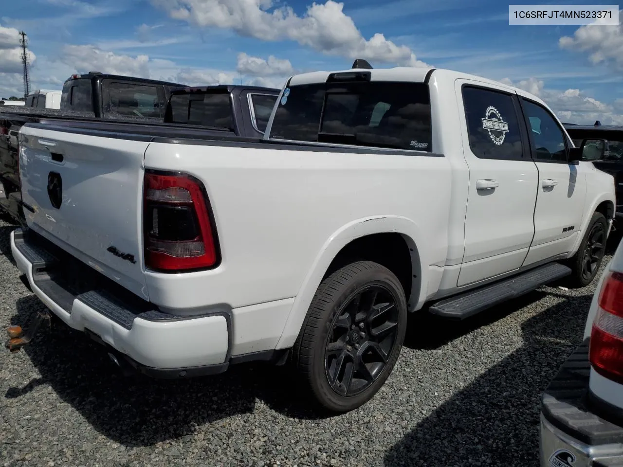 2021 Ram 1500 Laramie VIN: 1C6SRFJT4MN523371 Lot: 74185814