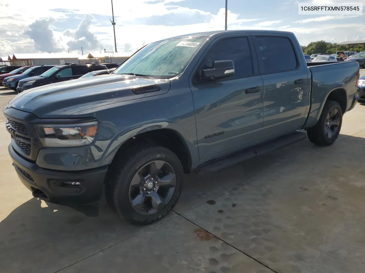 2021 Ram 1500 Big Horn/Lone Star VIN: 1C6SRFFTXMN578545 Lot: 74204084