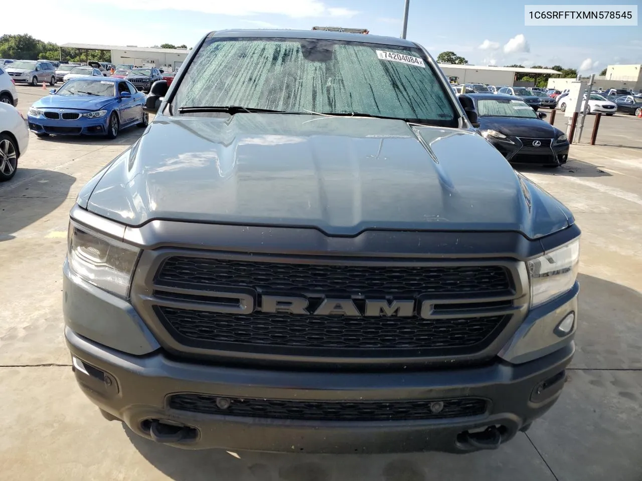 2021 Ram 1500 Big Horn/Lone Star VIN: 1C6SRFFTXMN578545 Lot: 74204084