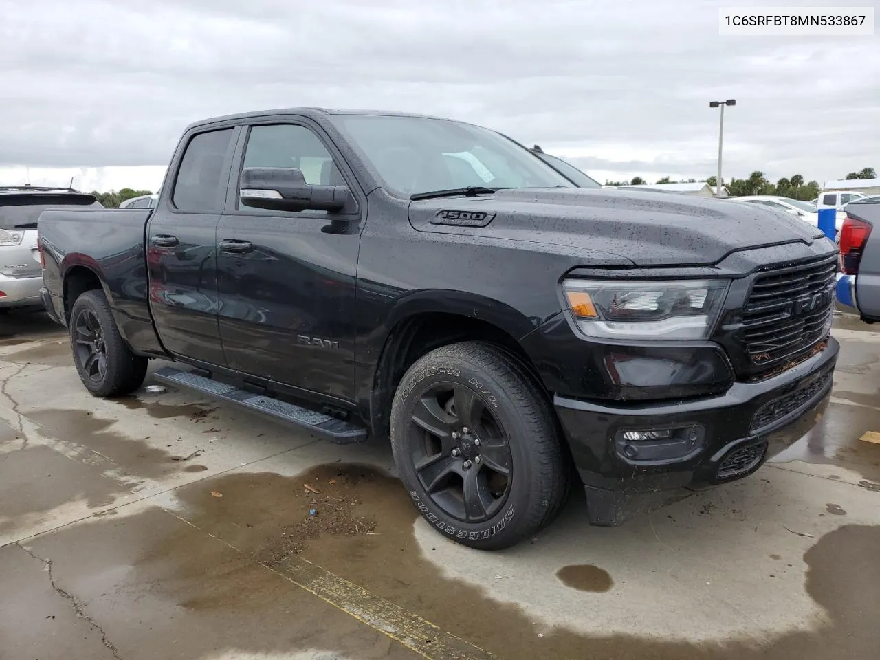 2021 Ram 1500 Big Horn/Lone Star VIN: 1C6SRFBT8MN533867 Lot: 74270614