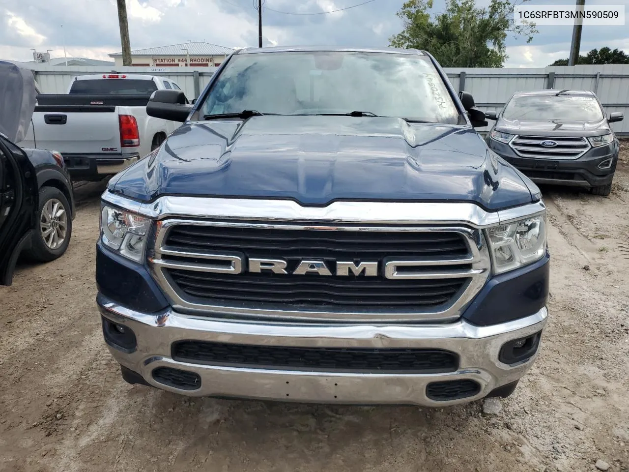 2021 Ram 1500 Big Horn/Lone Star VIN: 1C6SRFBT3MN590509 Lot: 74320544