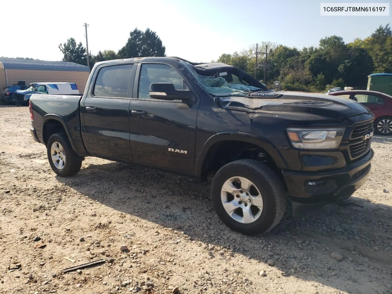 2021 Ram 1500 Laramie VIN: 1C6SRFJT8MN616197 Lot: 74422954