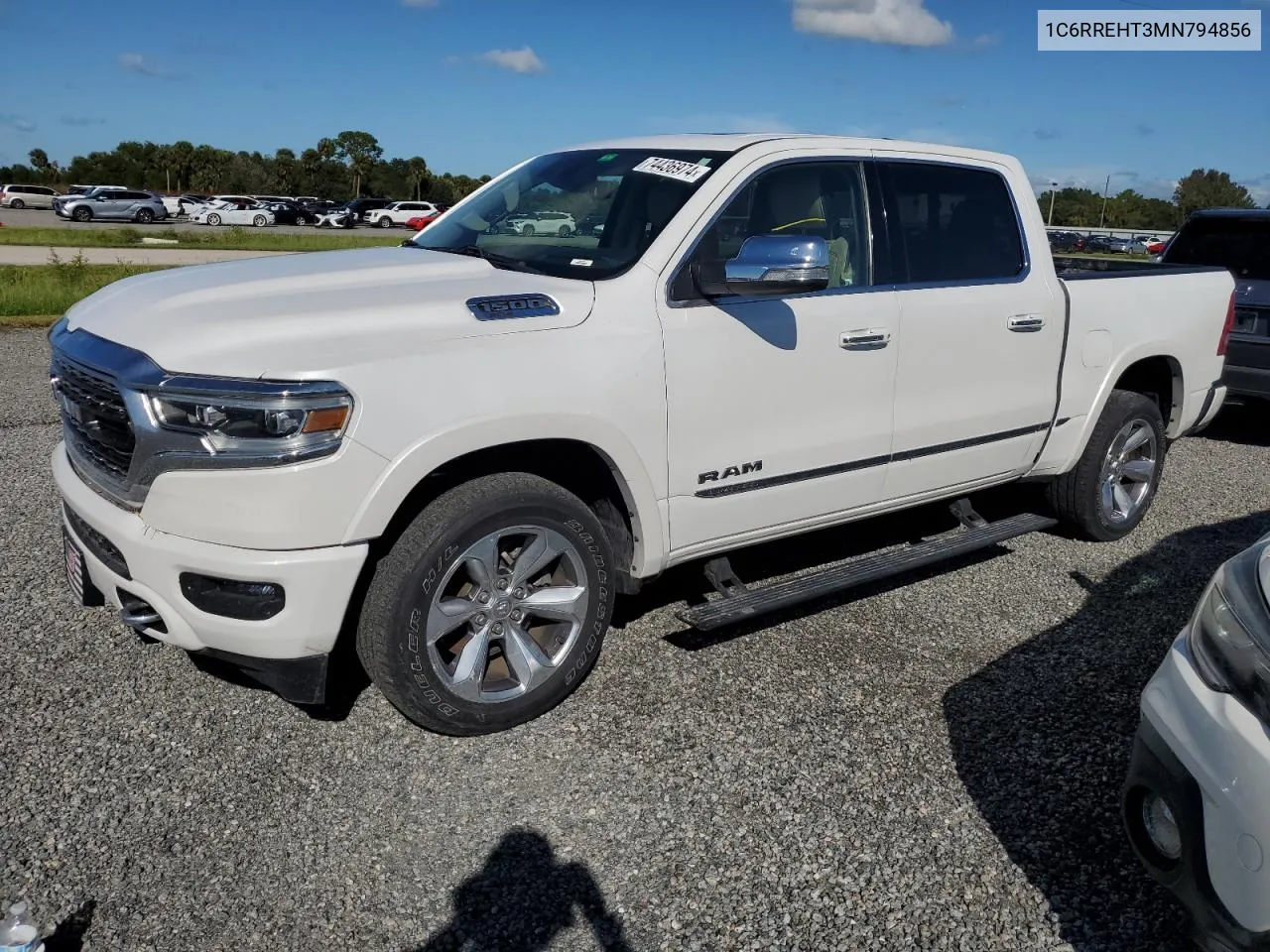 2021 Ram 1500 Limited VIN: 1C6RREHT3MN794856 Lot: 74436974