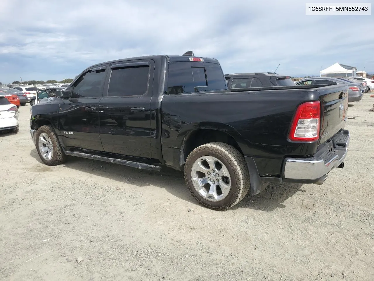 2021 Ram 1500 Big Horn/Lone Star VIN: 1C6SRFFT5MN552743 Lot: 74573924