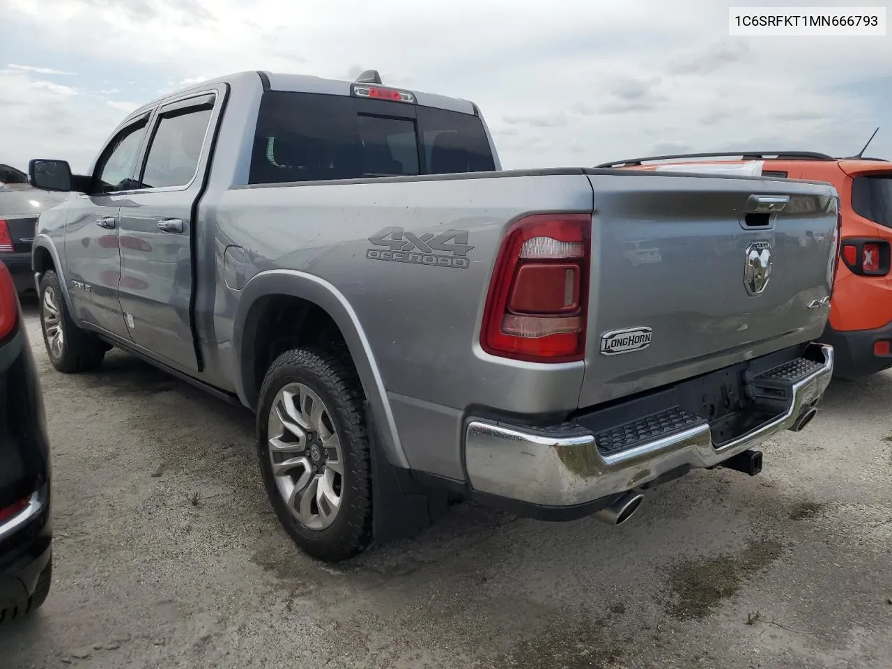 2021 Ram 1500 Longhorn VIN: 1C6SRFKT1MN666793 Lot: 74686264