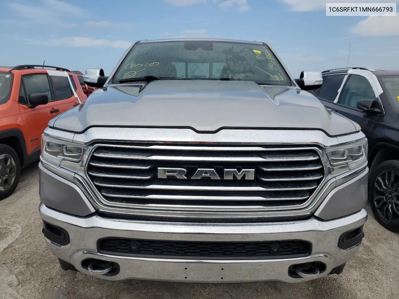 2021 Ram 1500 Longhorn VIN: 1C6SRFKT1MN666793 Lot: 74686264