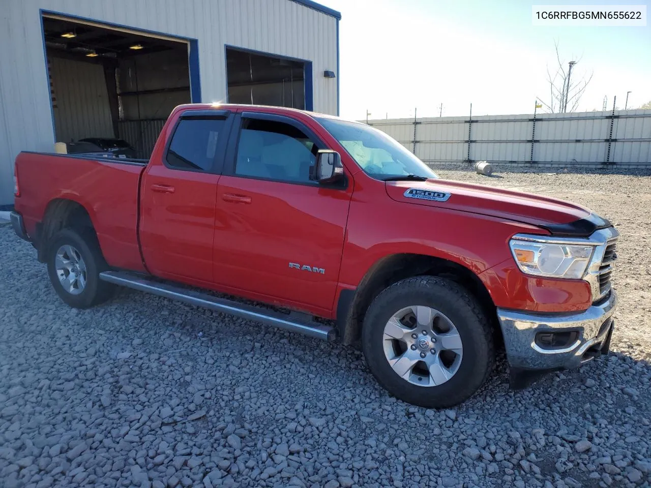 2021 Ram 1500 Big Horn/Lone Star VIN: 1C6RRFBG5MN655622 Lot: 74693424