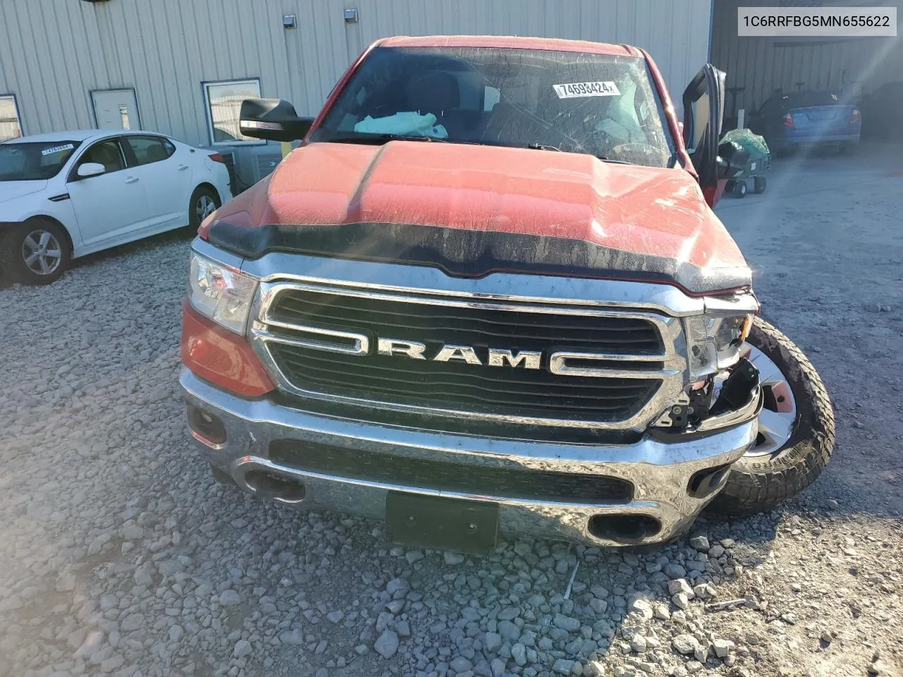 2021 Ram 1500 Big Horn/Lone Star VIN: 1C6RRFBG5MN655622 Lot: 74693424