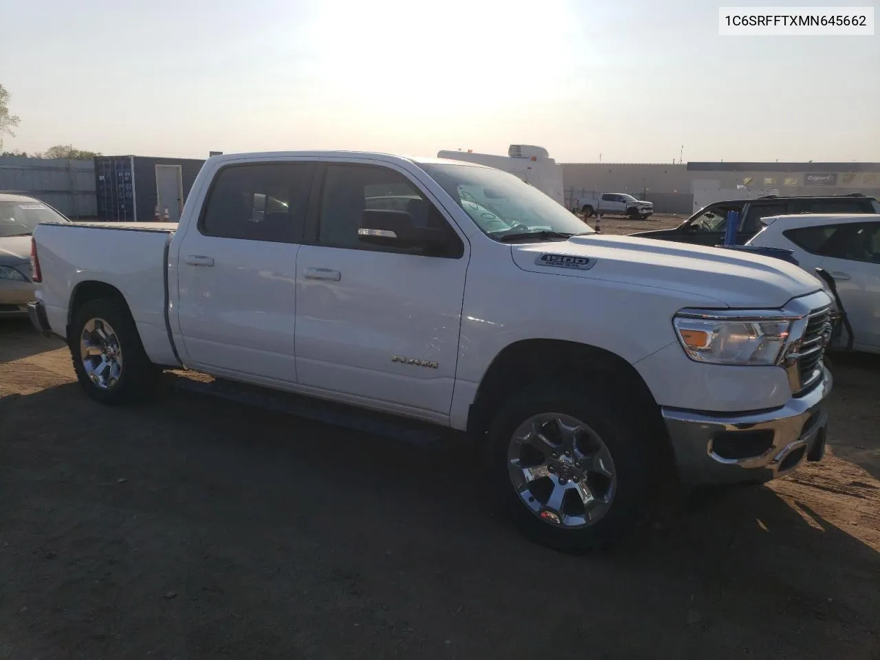 2021 Ram 1500 Big Horn/Lone Star VIN: 1C6SRFFTXMN645662 Lot: 74703424