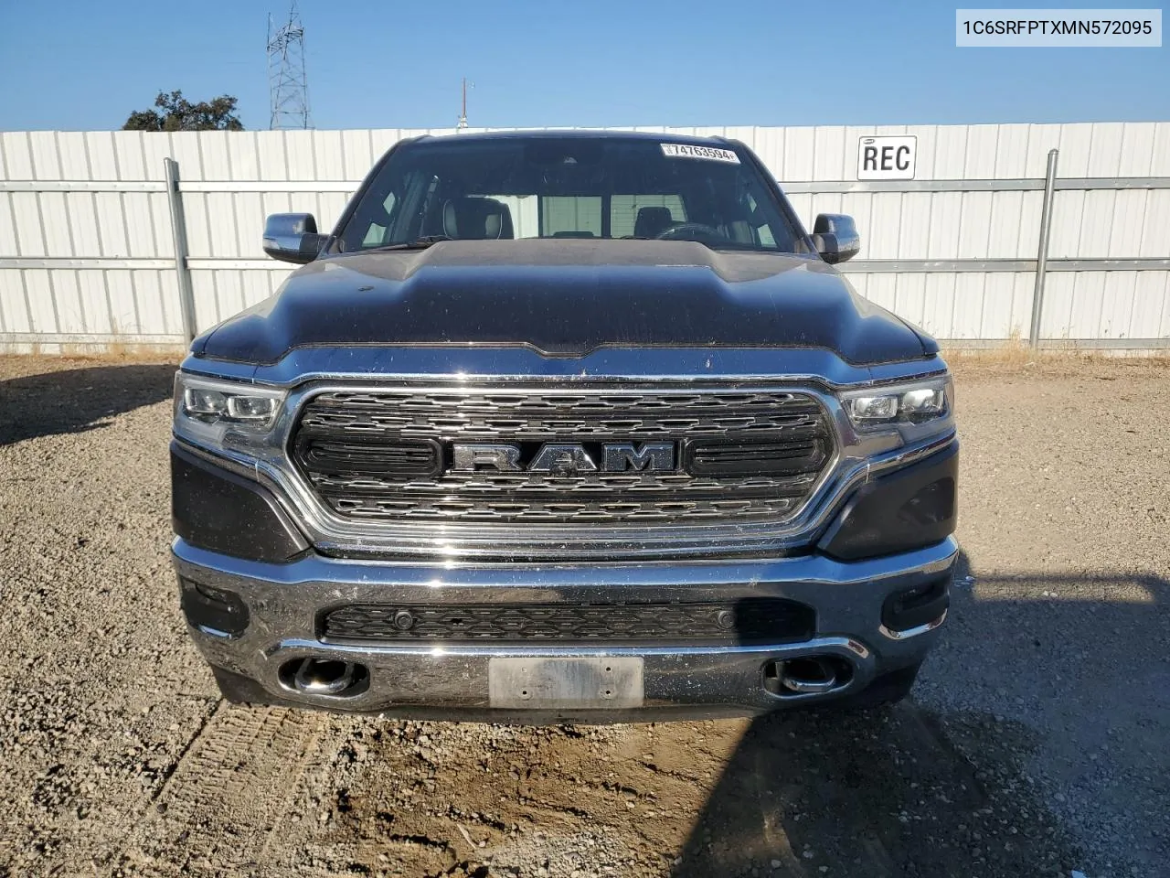 2021 Ram 1500 Limited VIN: 1C6SRFPTXMN572095 Lot: 74763594