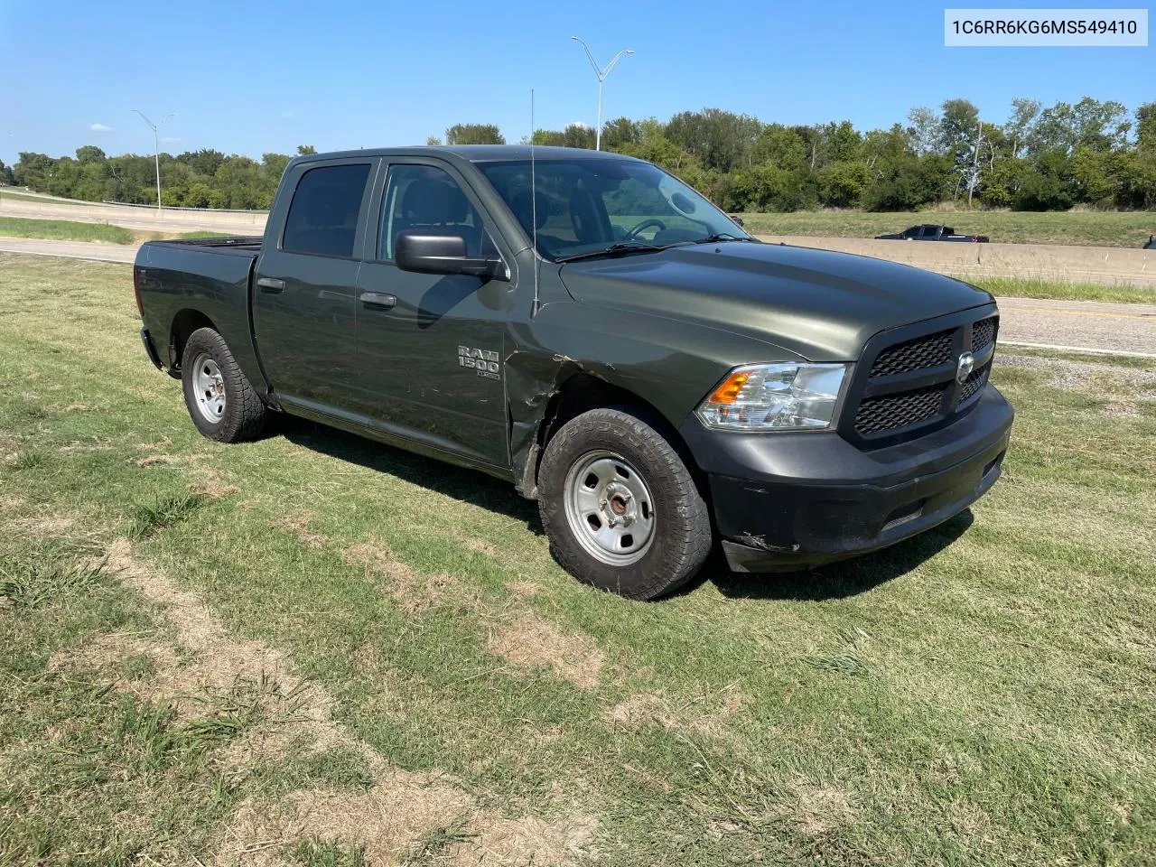 2021 Ram 1500 Classic Tradesman VIN: 1C6RR6KG6MS549410 Lot: 74827904