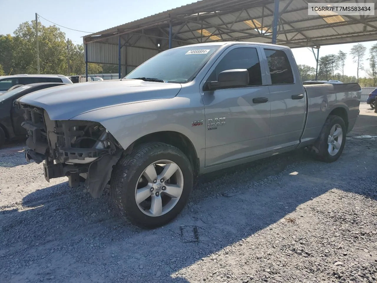 2021 Ram 1500 Classic Tradesman VIN: 1C6RR7FT7MS583434 Lot: 74958884