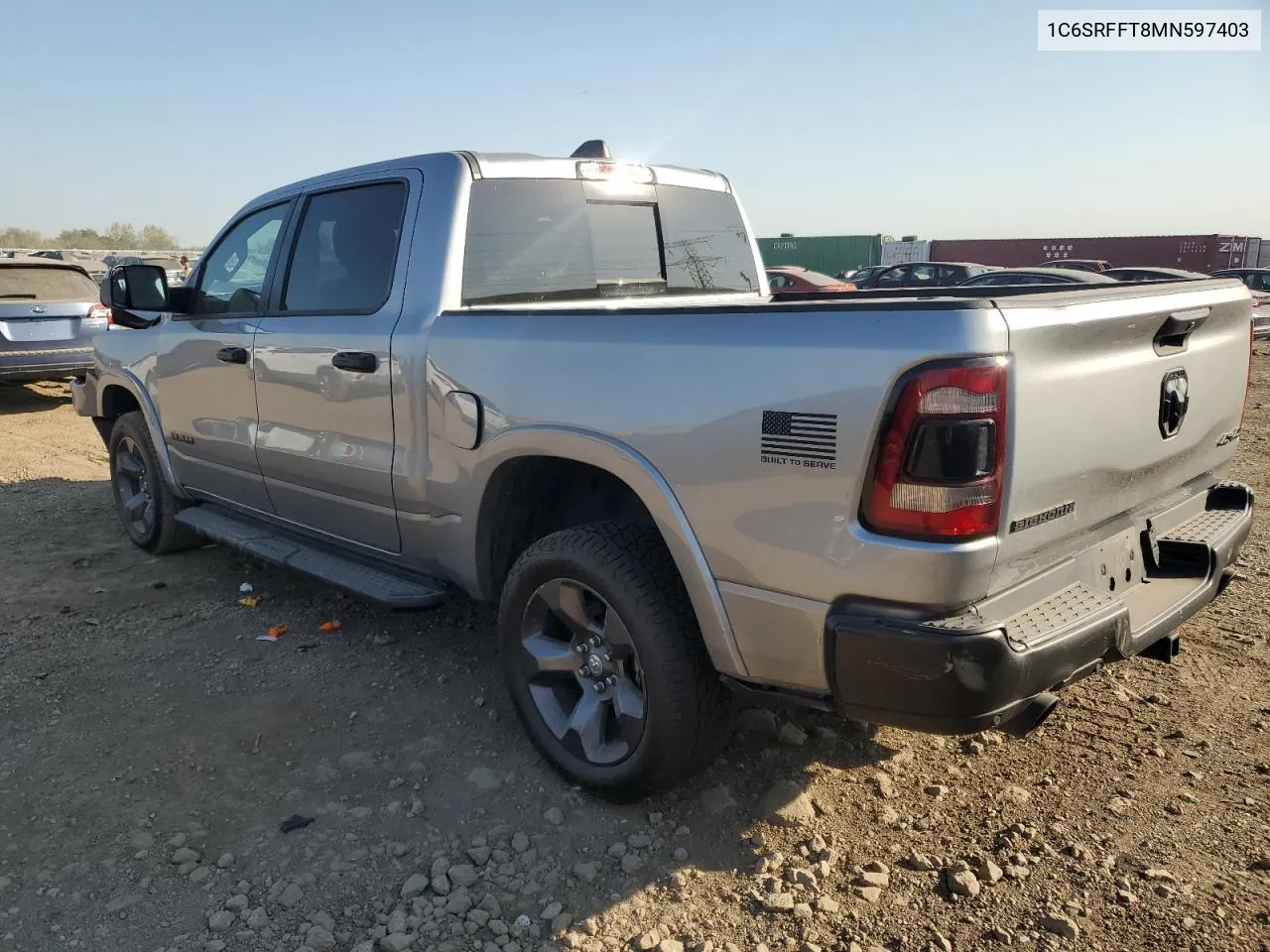 2021 Ram 1500 Big Horn/Lone Star VIN: 1C6SRFFT8MN597403 Lot: 75055744