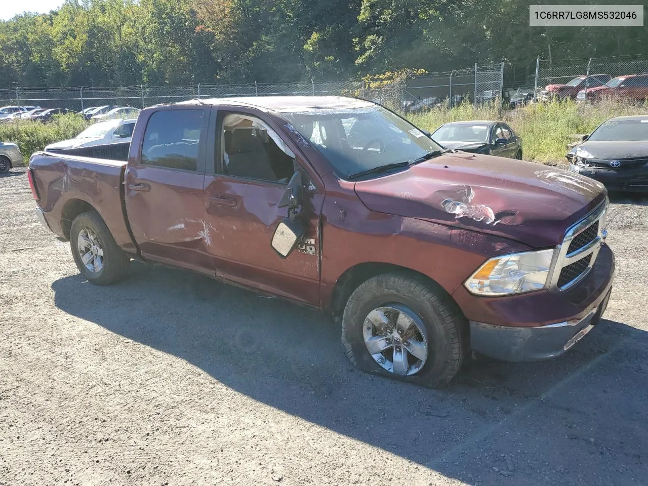 2021 Ram 1500 Classic Slt VIN: 1C6RR7LG8MS532046 Lot: 75092204