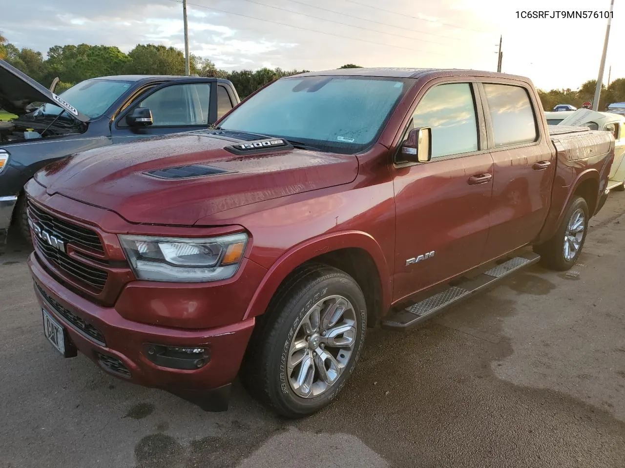 2021 Ram 1500 Laramie VIN: 1C6SRFJT9MN576101 Lot: 75123724