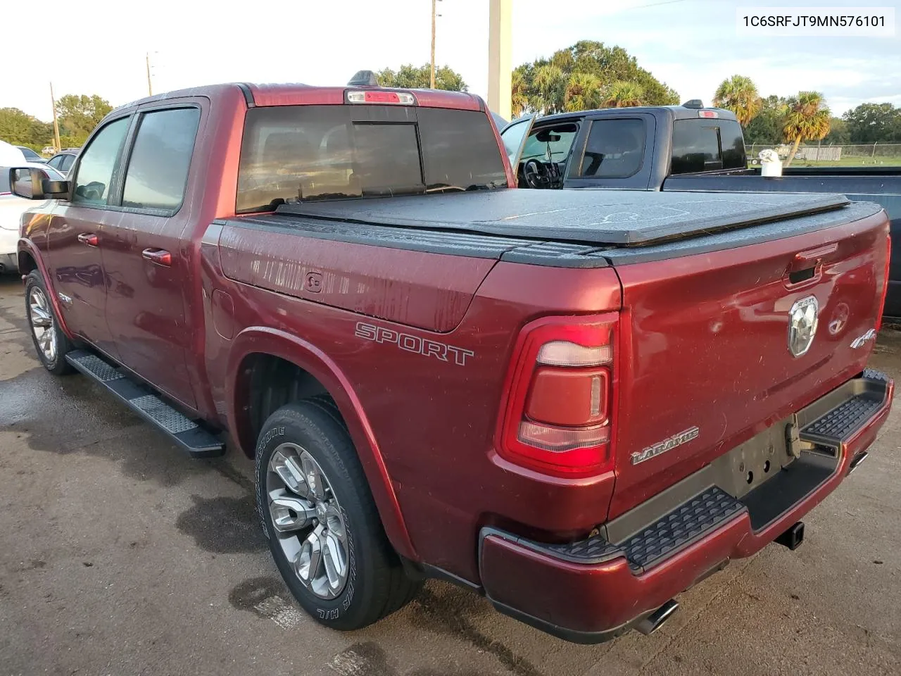 2021 Ram 1500 Laramie VIN: 1C6SRFJT9MN576101 Lot: 75123724