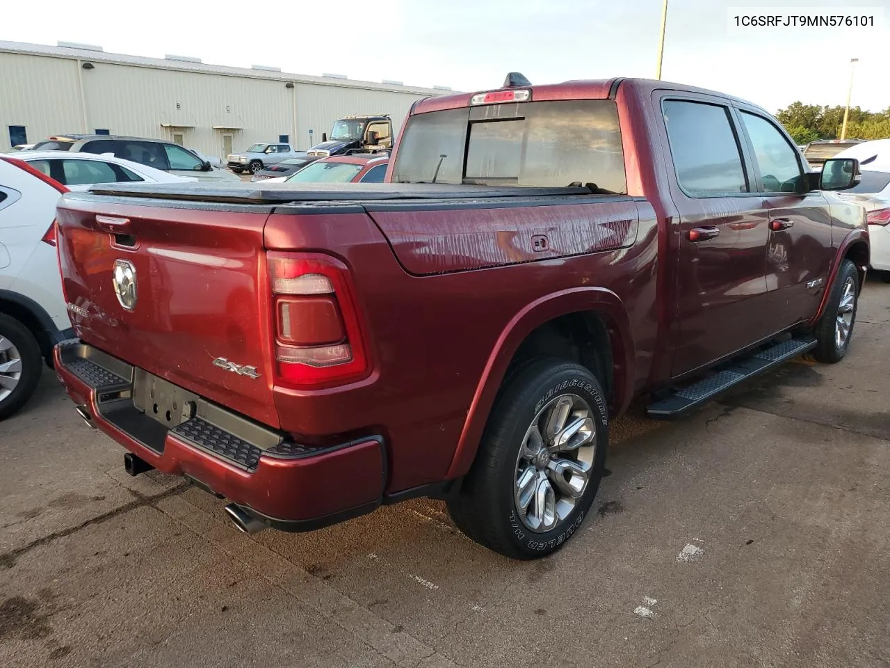 2021 Ram 1500 Laramie VIN: 1C6SRFJT9MN576101 Lot: 75123724