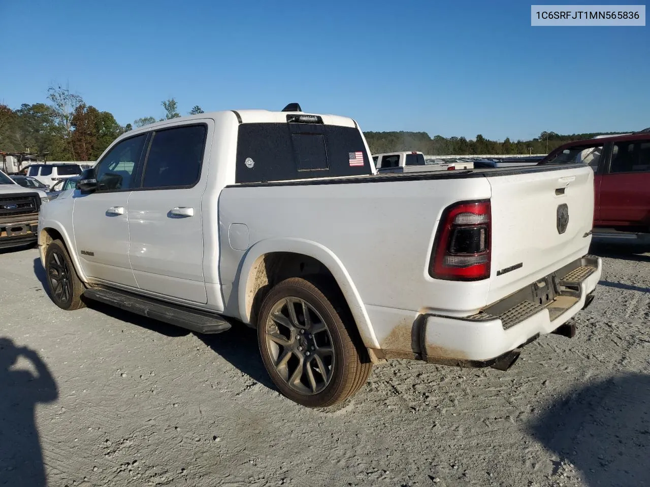 2021 Ram 1500 Laramie VIN: 1C6SRFJT1MN565836 Lot: 75130034