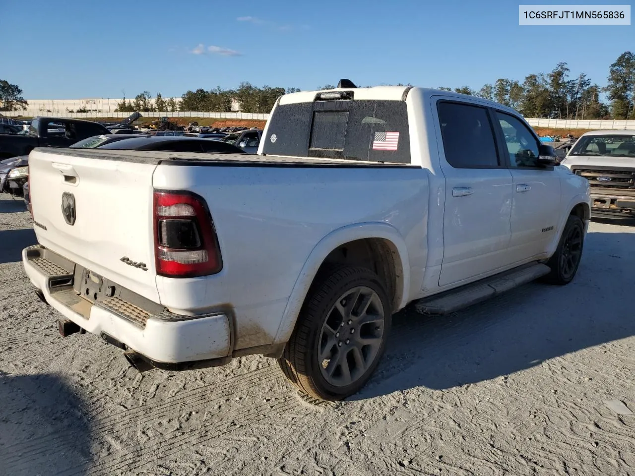 2021 Ram 1500 Laramie VIN: 1C6SRFJT1MN565836 Lot: 75130034