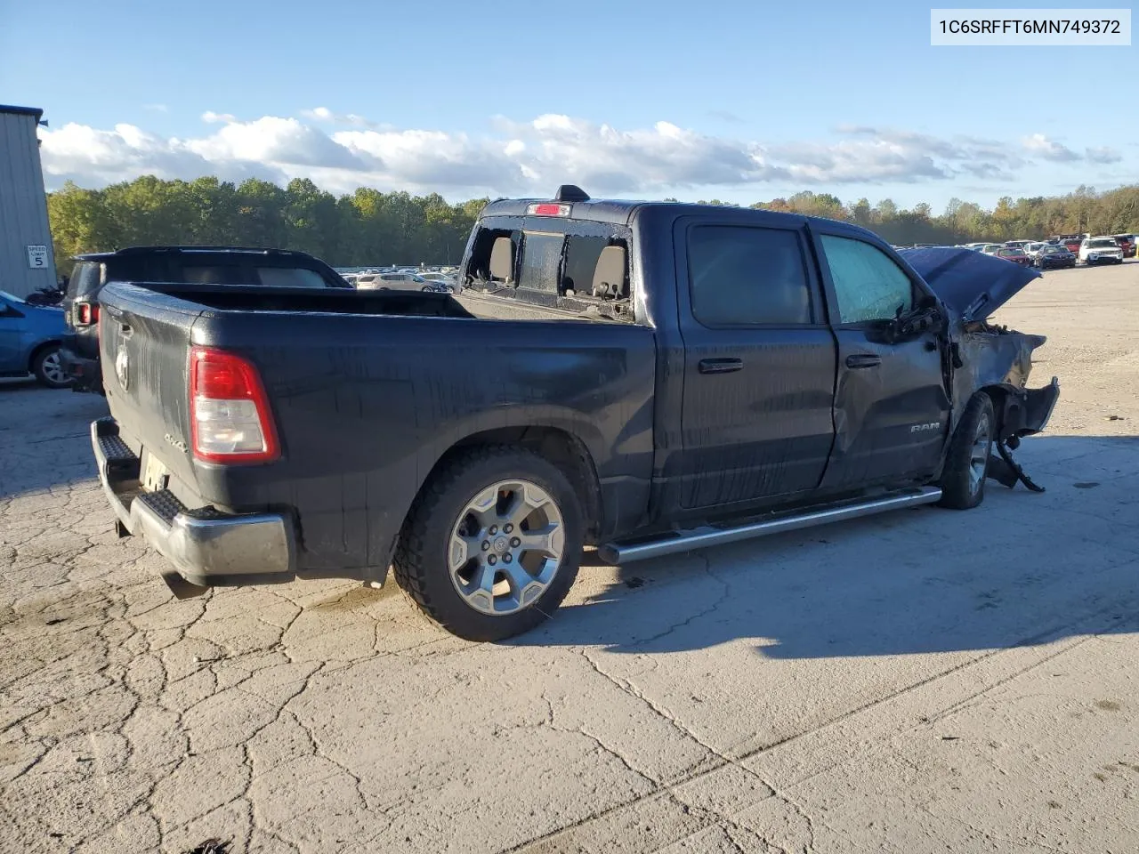 2021 Ram 1500 Big Horn/Lone Star VIN: 1C6SRFFT6MN749372 Lot: 75130214