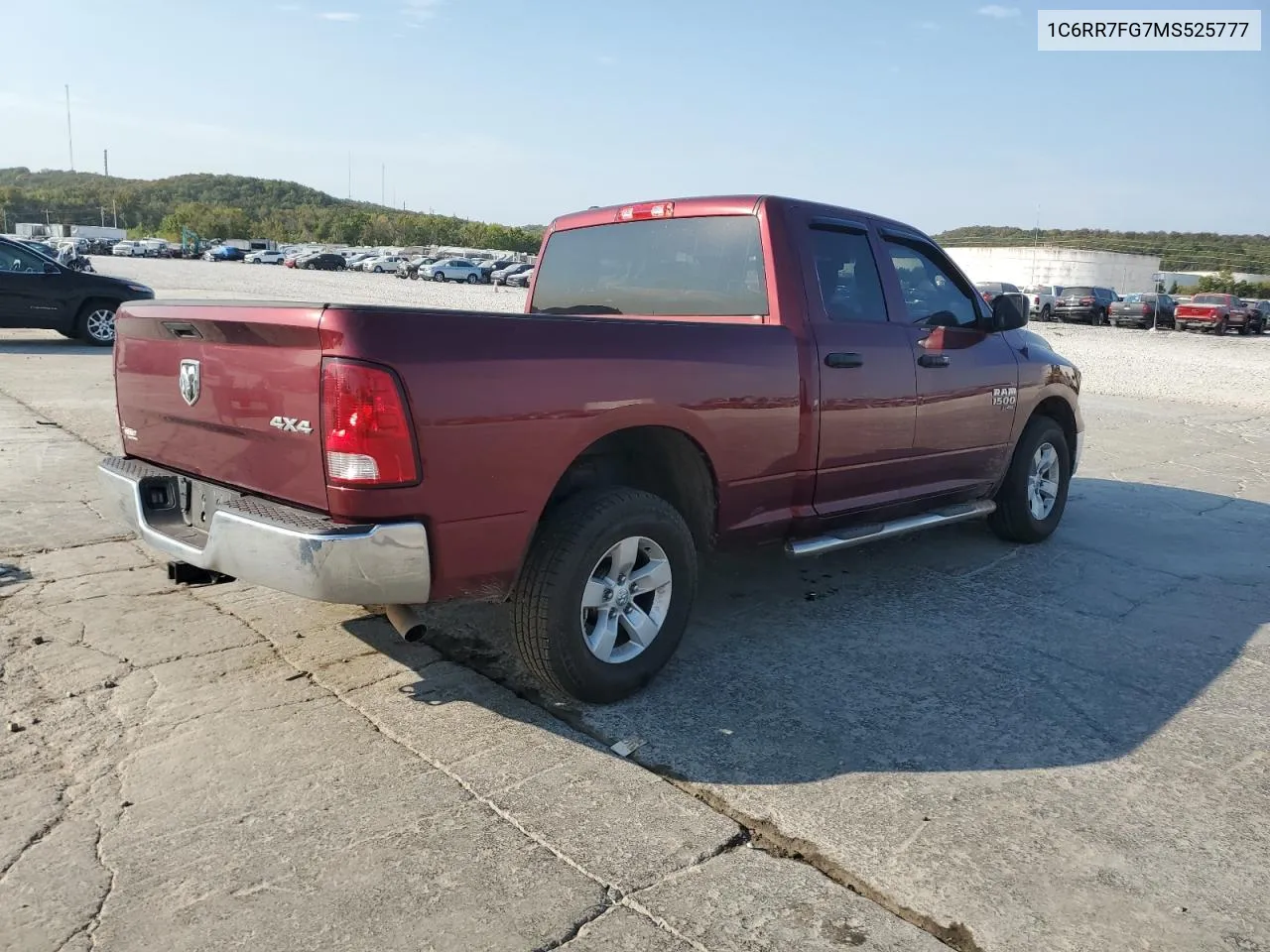 2021 Ram 1500 Classic Tradesman VIN: 1C6RR7FG7MS525777 Lot: 75306714