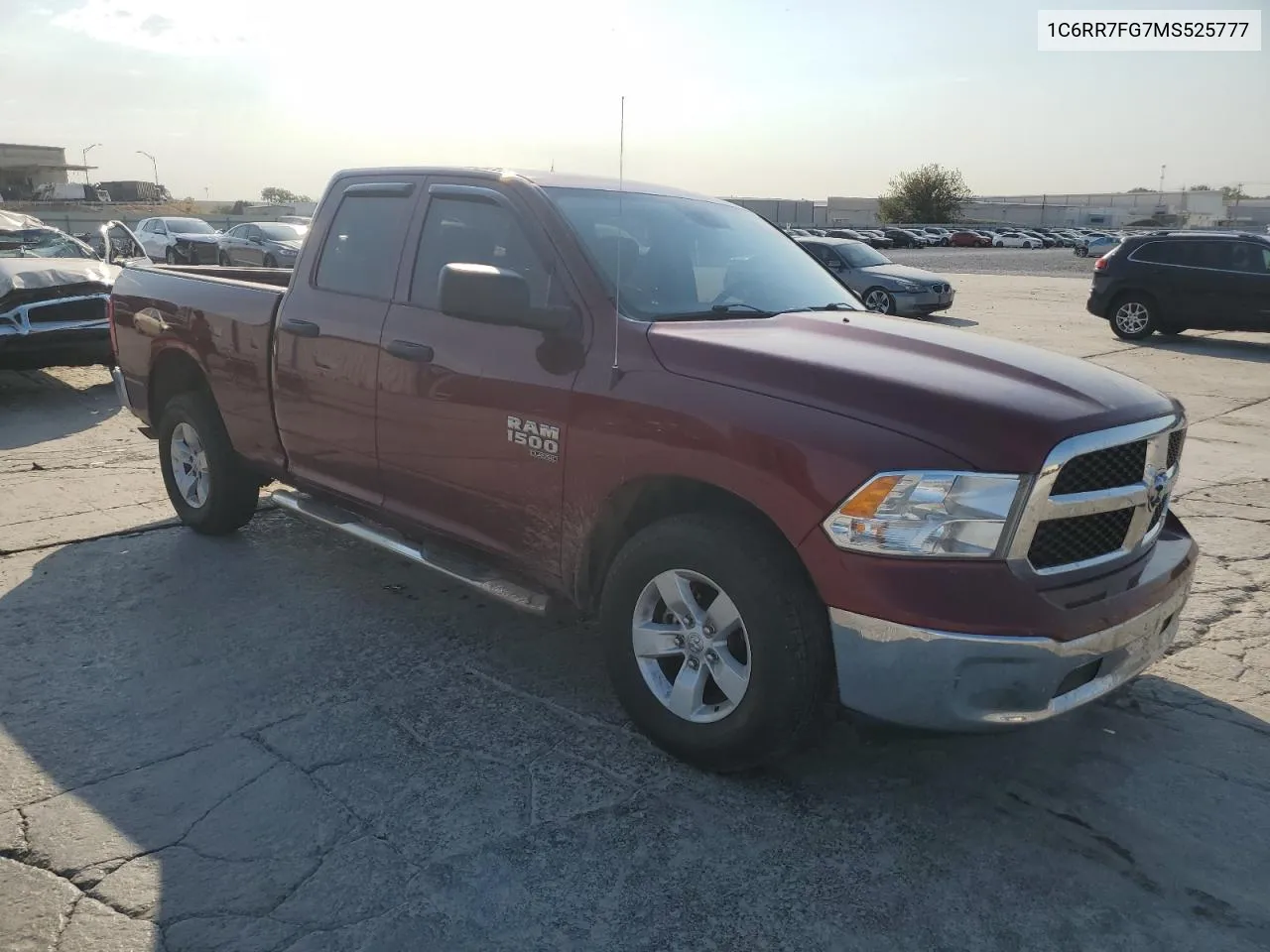 2021 Ram 1500 Classic Tradesman VIN: 1C6RR7FG7MS525777 Lot: 75306714