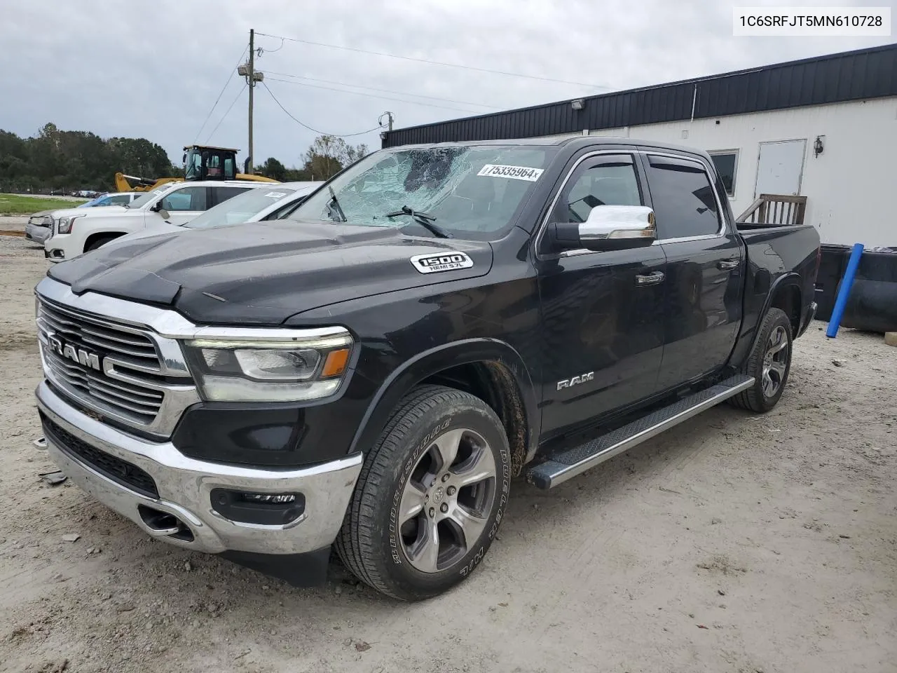 2021 Ram 1500 Laramie VIN: 1C6SRFJT5MN610728 Lot: 75335964