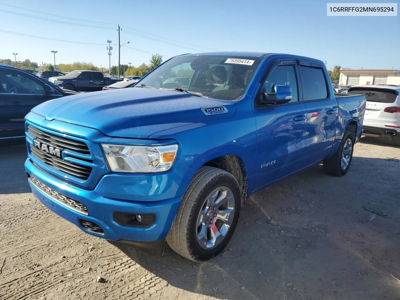 2021 Ram 1500 Big Horn/Lone Star VIN: 1C6RRFFG2MN695294 Lot: 75395414