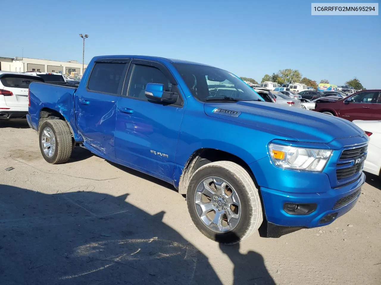 2021 Ram 1500 Big Horn/Lone Star VIN: 1C6RRFFG2MN695294 Lot: 75395414