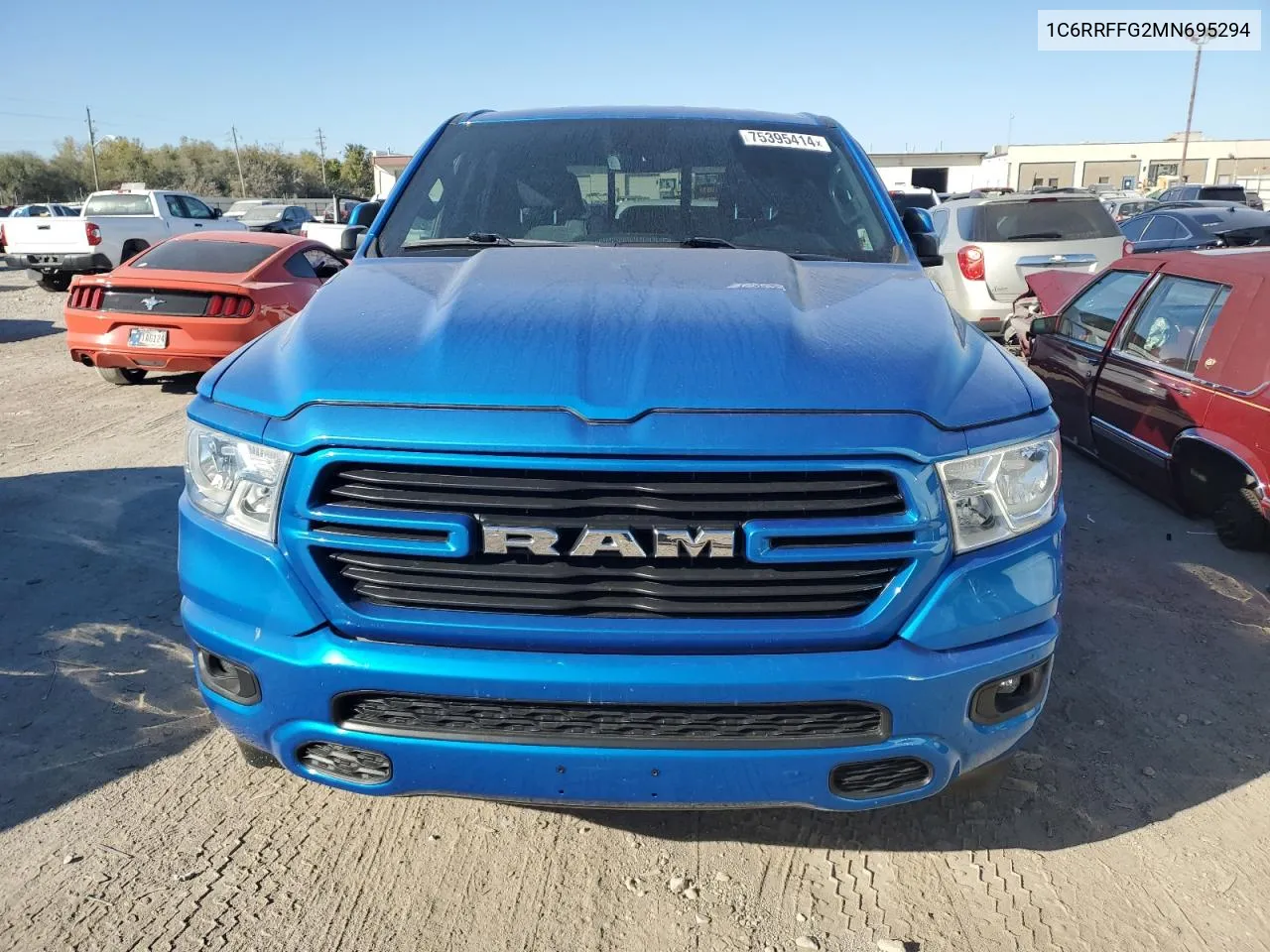 2021 Ram 1500 Big Horn/Lone Star VIN: 1C6RRFFG2MN695294 Lot: 75395414