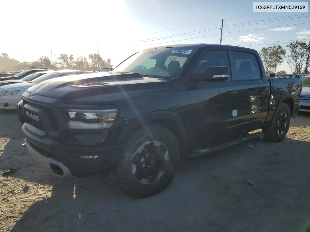 2021 Ram 1500 Rebel VIN: 1C6SRFLTXMN529169 Lot: 75396794