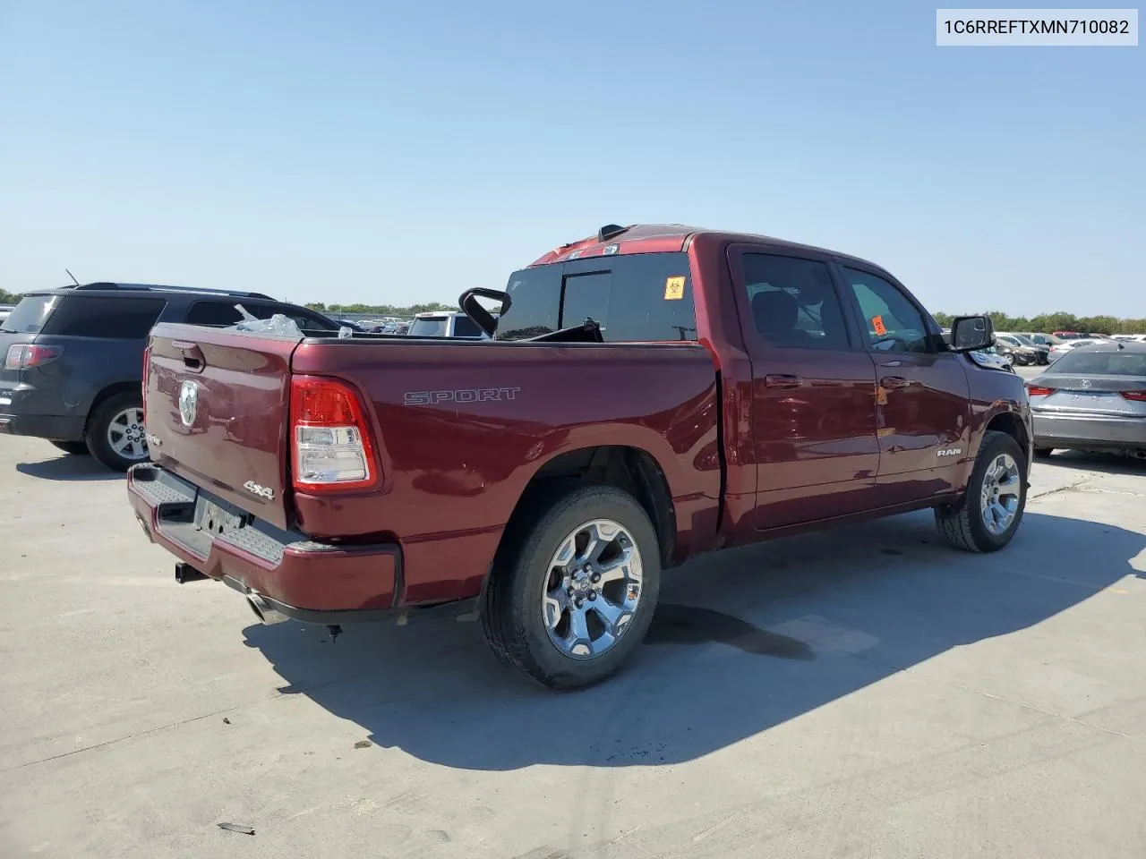 2021 Ram 1500 Big Horn/Lone Star VIN: 1C6RREFTXMN710082 Lot: 75573964