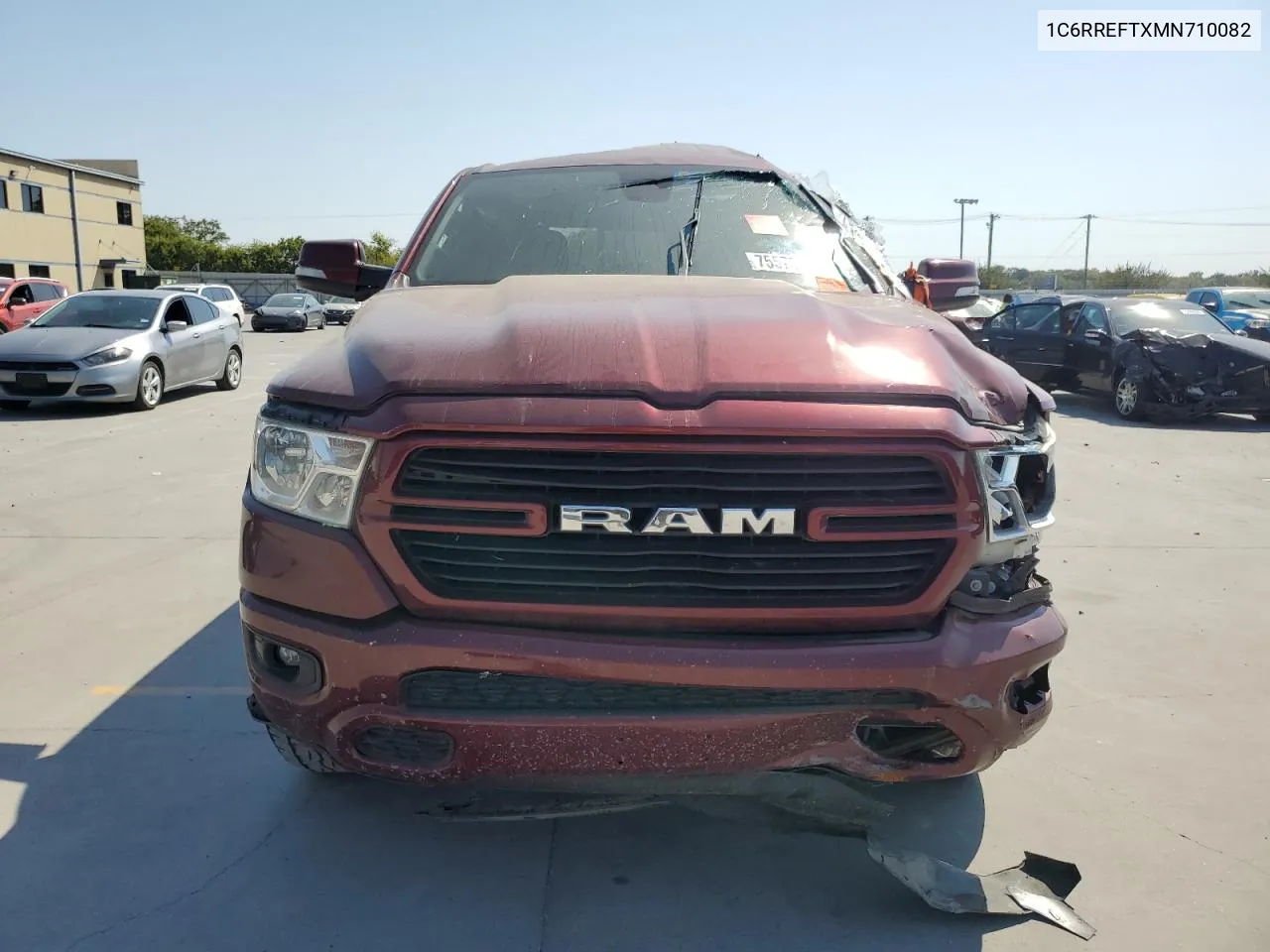 2021 Ram 1500 Big Horn/Lone Star VIN: 1C6RREFTXMN710082 Lot: 75573964