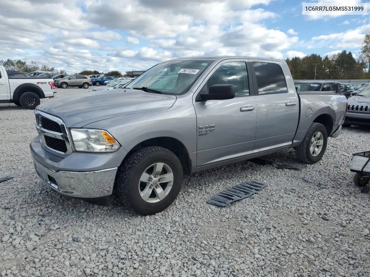 2021 Ram 1500 Classic Slt VIN: 1C6RR7LG5MS531999 Lot: 75677234