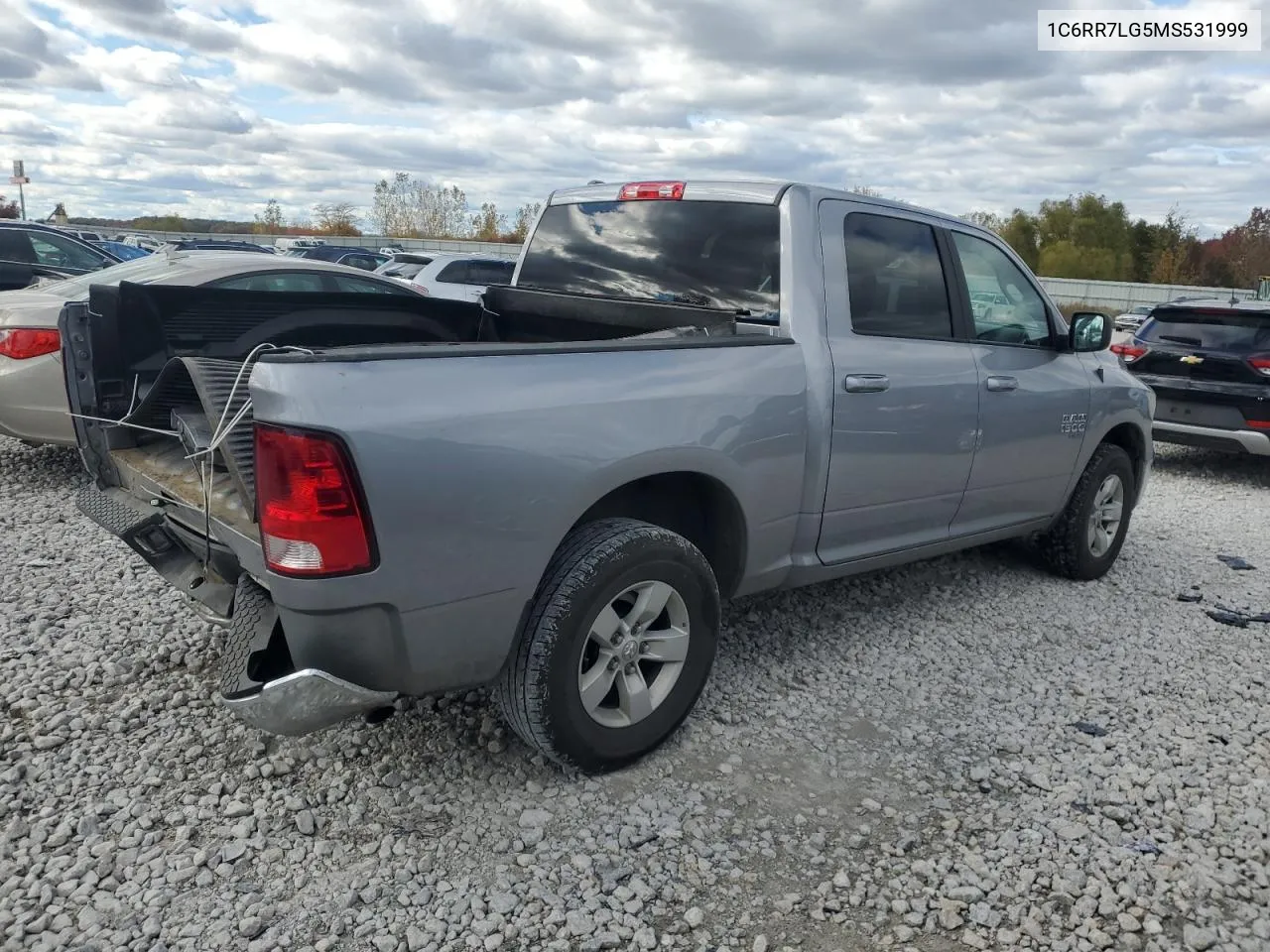 2021 Ram 1500 Classic Slt VIN: 1C6RR7LG5MS531999 Lot: 75677234