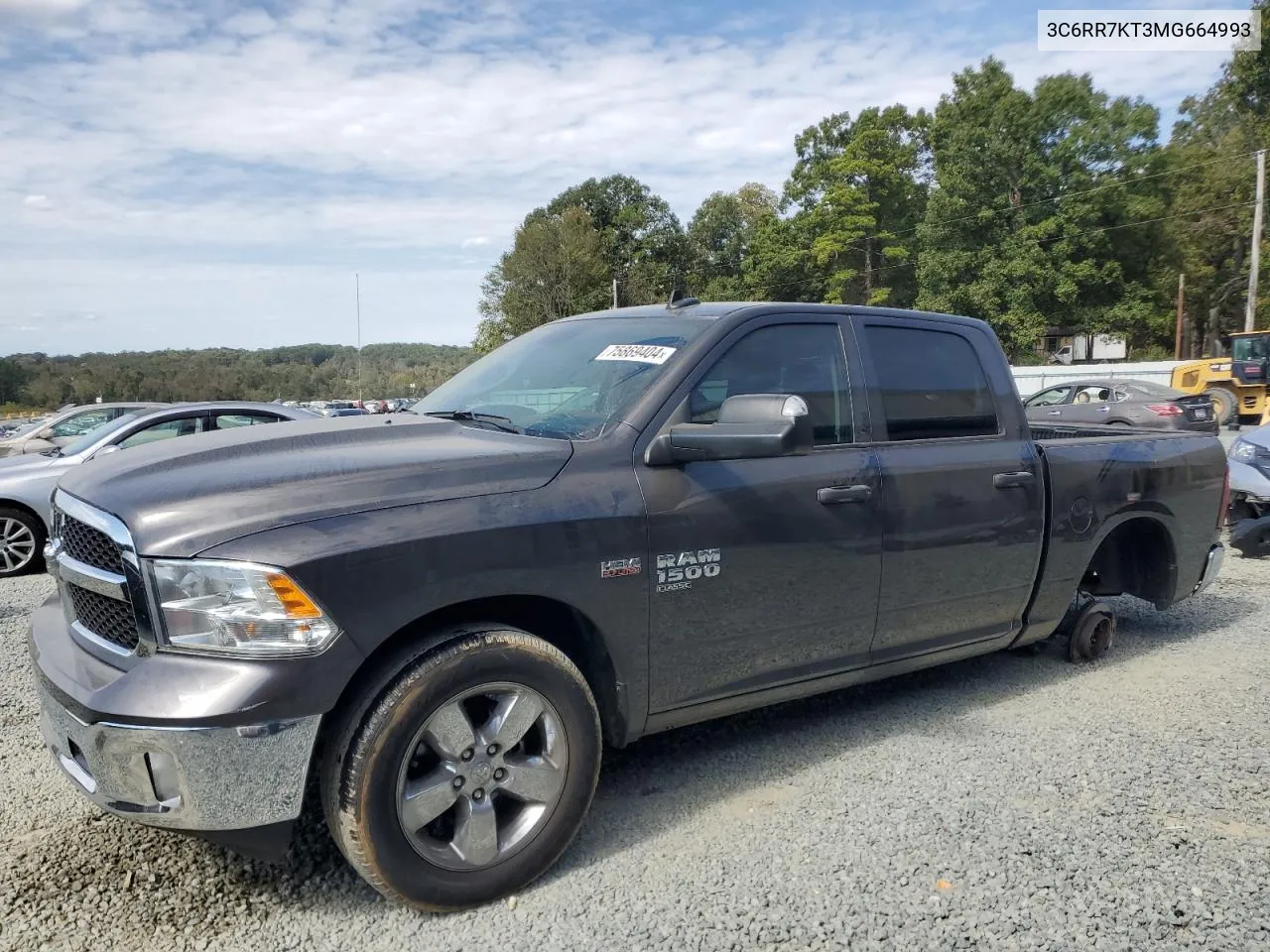 2021 Ram 1500 Classic Tradesman VIN: 3C6RR7KT3MG664993 Lot: 75869404