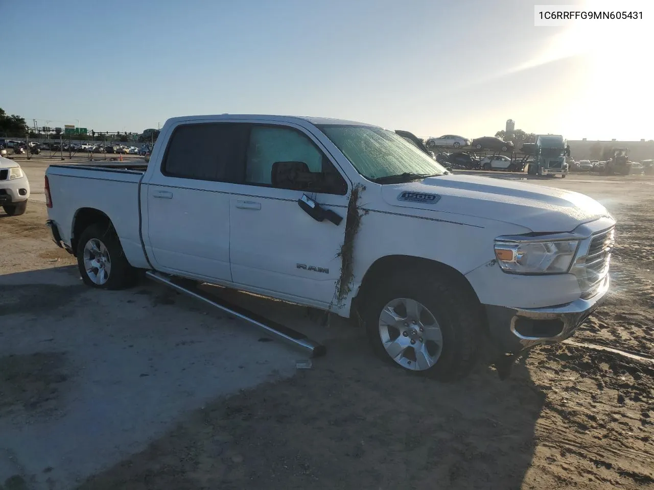 2021 Ram 1500 Big Horn/Lone Star VIN: 1C6RRFFG9MN605431 Lot: 75870164