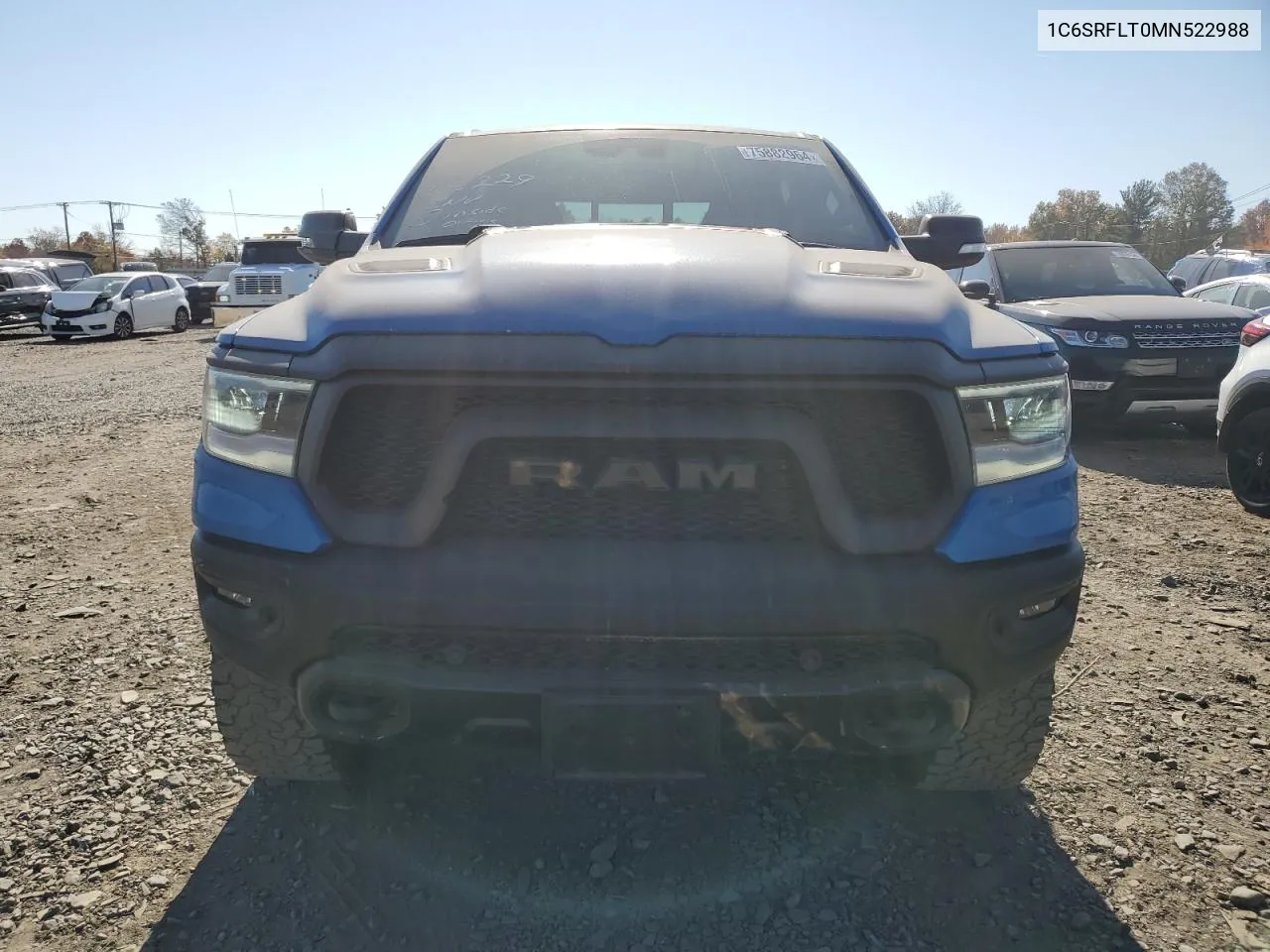 2021 Ram 1500 Rebel VIN: 1C6SRFLT0MN522988 Lot: 75882964