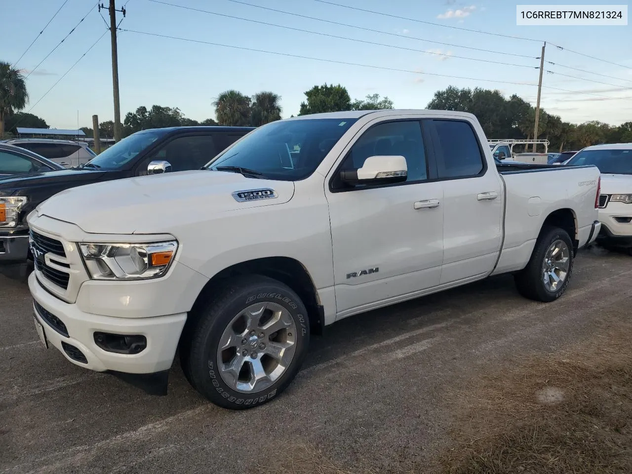 2021 Ram 1500 Big Horn/Lone Star VIN: 1C6RREBT7MN821324 Lot: 76073374