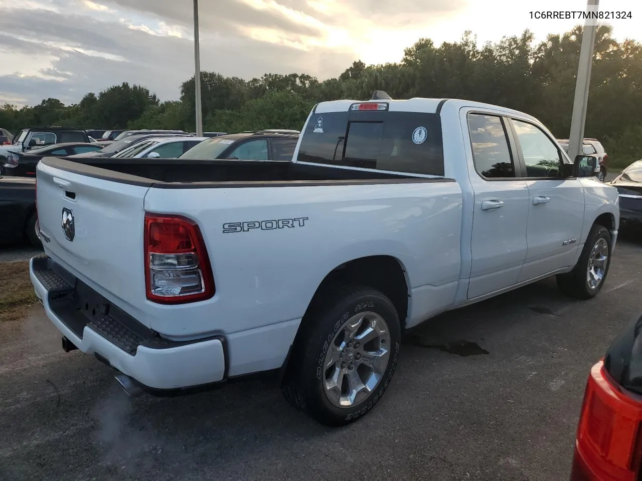 2021 Ram 1500 Big Horn/Lone Star VIN: 1C6RREBT7MN821324 Lot: 76073374