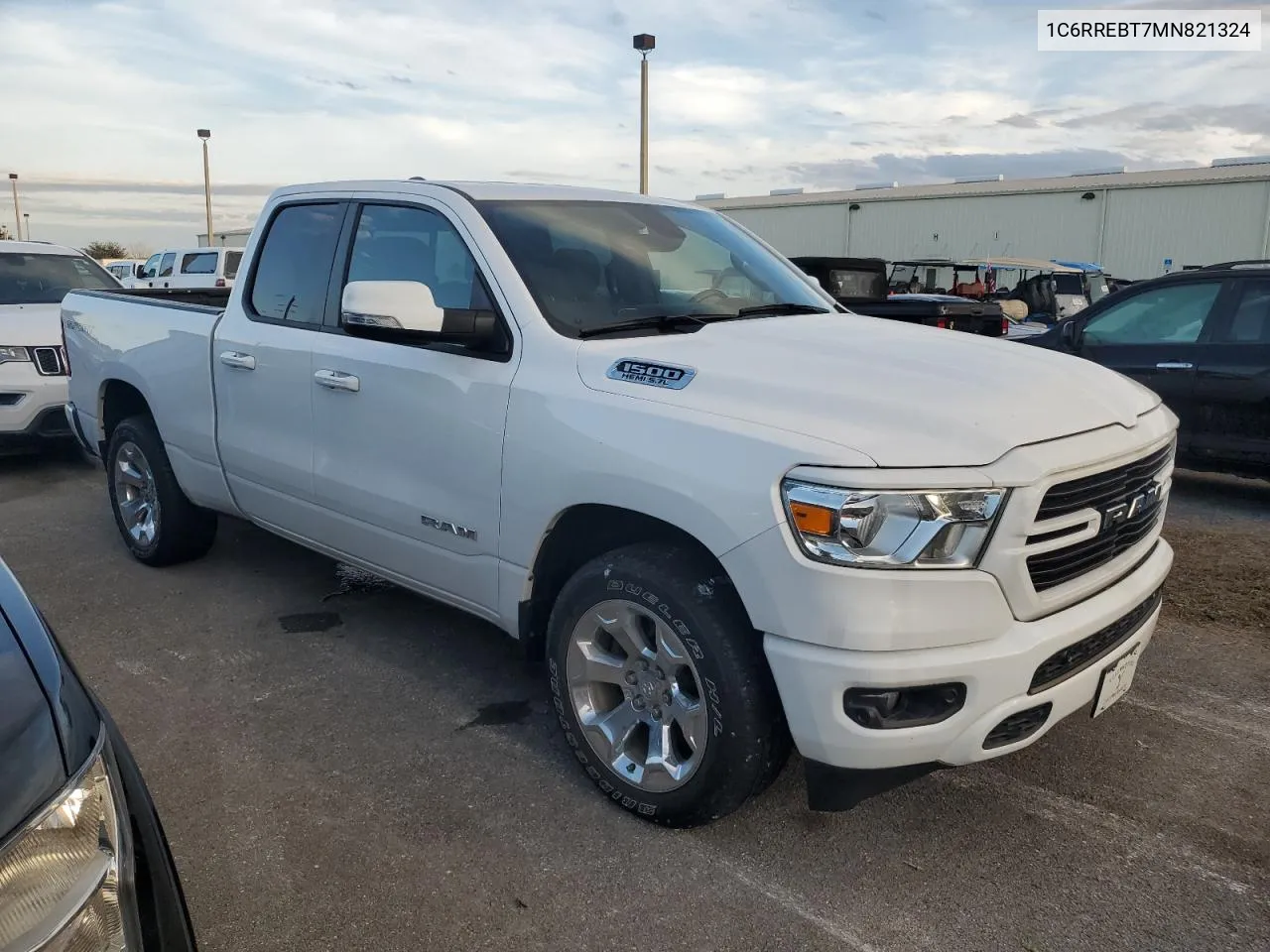 2021 Ram 1500 Big Horn/Lone Star VIN: 1C6RREBT7MN821324 Lot: 76073374