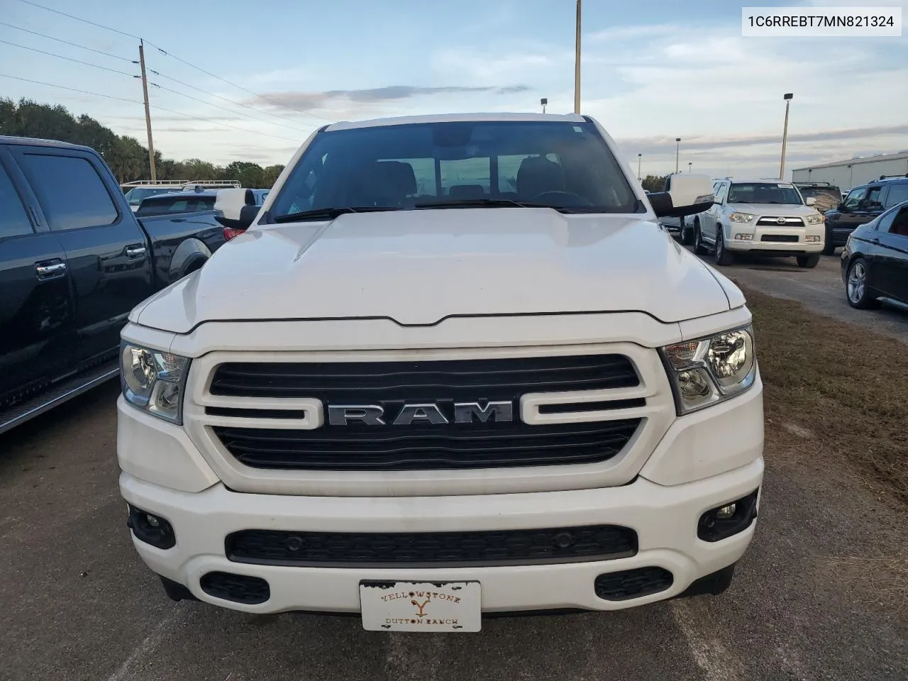 2021 Ram 1500 Big Horn/Lone Star VIN: 1C6RREBT7MN821324 Lot: 76073374